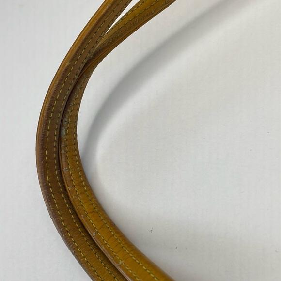 Dior Authentic Vintage Yellow Pebble Leather Square Bucket Bag COA - Picture 9 of 13